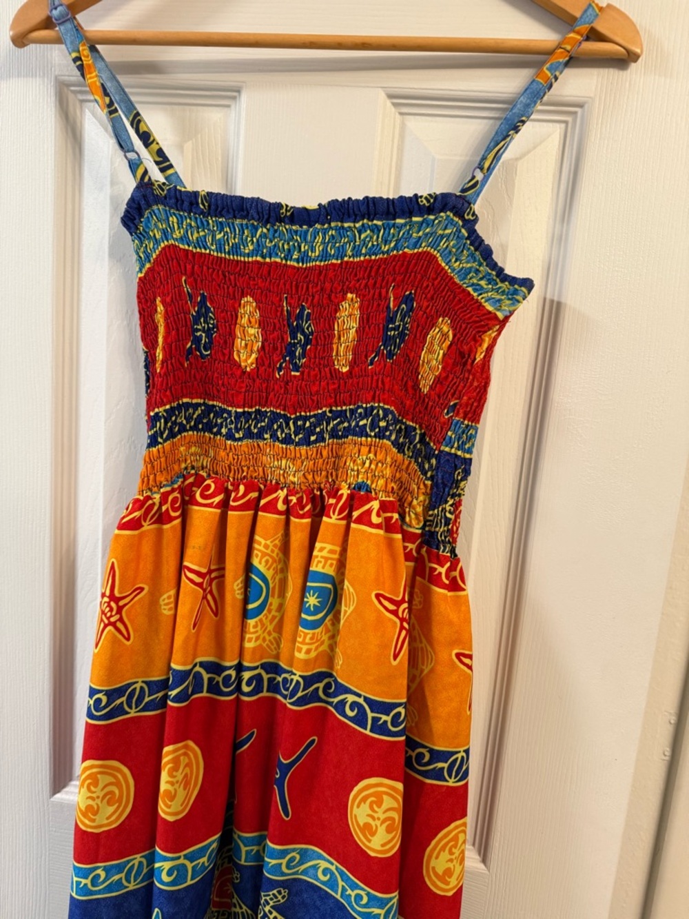 Colorful Boho Sun & Star Print Sundress
